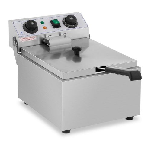 Friteuse Électrique Professionnelle Restaurant 1 X 10 Litres Minuterie Helloshop26 14_0001775