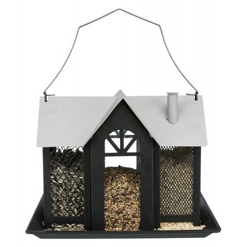 Mangeoire Oiseau Villa En Métal. Dimensions: 26 × 19 × 19 Cm