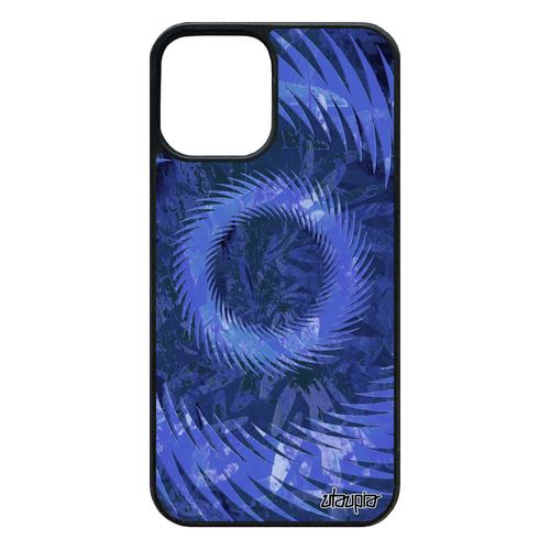 Coque En Silicone Pour 12 Pro/Iphone 12 Mandala Bleu Motif Original Floral Mobile 64 Go Texture Coloré Case Design Cercle Etui