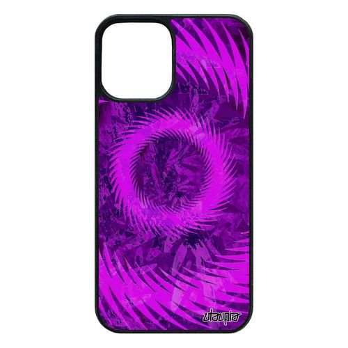 Coque Antichoc Iphone 12 / 12 Pro En Silicone Mandala Floral Mobile Decoratif Coloré 64 Go Motif Case Violet Original Sphère