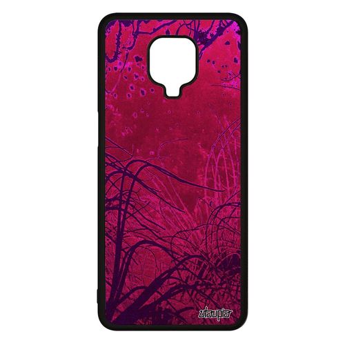 Coque Silicone Fonds Marins Antichoc Pour Xiaomi Redmi Note 9 Pro Telephone Océan Plongée Aluminium Case Algues Dessin Mer Rose