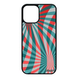 Coque Pour Iphone 12 Mini En Silicone Illusion D'optique Texture Original De Protection Coloré Case Rouge Telephone Motif