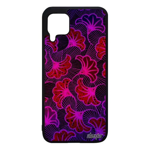Coque Pour Huawei P40 Lite Silicone Wax Africain Case Artisanat Afrique Housse Telephone Motif Smartphone Coloré Imprimé Violet De