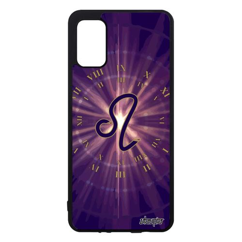 Coque Samsung Galaxy A41 Silicone Signe Lion Smartphone Housse Etui Design Univers Soleil Galaxie Femme Horoscope Du Zodiaque Violet