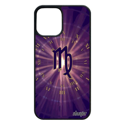 Coque De Protection Iphone 12 / 12 Pro Silicone Signe Vierge Soleil Horoscope Personnalisé Etui 64 Go Galaxie Univers Etoiles
