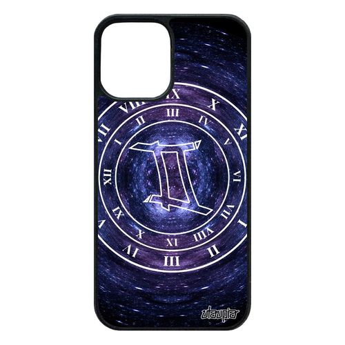 Coque Silicone 12 Pro/Iphone 12 Signe Astrologique Gemeaux Etui Galaxie Garcon Souple Bleu Telephone Symbole Noir Design 64 Go