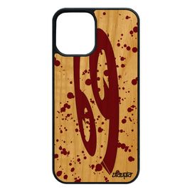 Coque Bois Pour Iphone 12 / 12 Pro Silicone Signe Du Zodiaque Cancer Astrologique 4g Rouge Bumper Telephone Peinture Horoscope