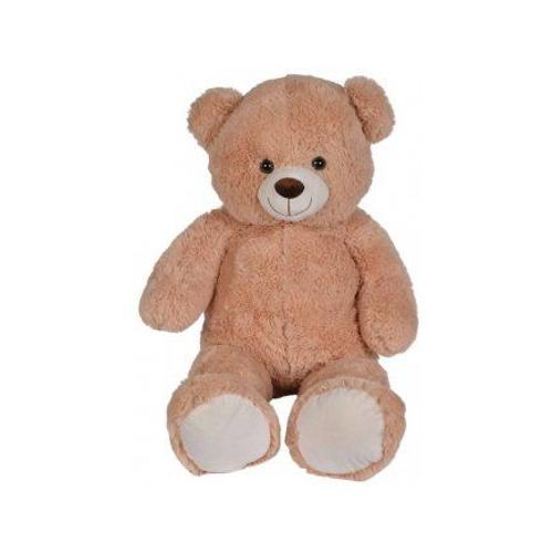 Peluche Xl : Ours Beige 1 Metre 10 - Sam - Peluche Geante 110cm - Grand Doudou Animaux De La Foret - Enfant - Nouveaute