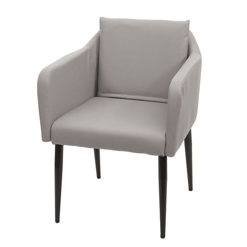 Chaise De Salle À Manger Hwc-H93, Chaise De Cuisine Chaise Longue   Similicuir Taupe