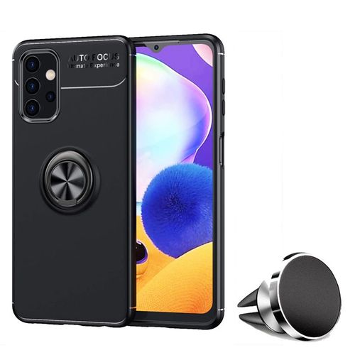 Pack Coque Magnétique Aimantée Housse Protection Samsung Galaxy A32 5g Avec Support Stand Voiture Magnétique À Grille D'aération Universel Sans Fil - Accessoires Pochette