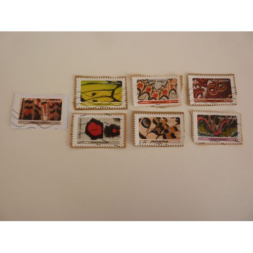 Lot De 7 Timbres 2020 Série "Détails Des Ailes De Papillons"