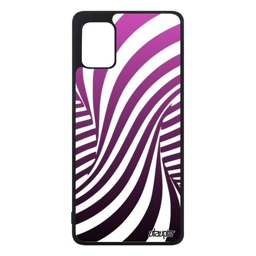 Coque Illusion D'optique Pour Samsung Galaxy A31 Silicone 3d Graphique Magique Smartphone Dégradé Case Tornade Unique Etui Rose Alu