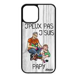 Coque Silicone Rigide Iphone 12 Mini J'peux Pas J'suis Papy Gris Humour Dessin Jpeux Famille Housse Drole Grand Pere Telephone