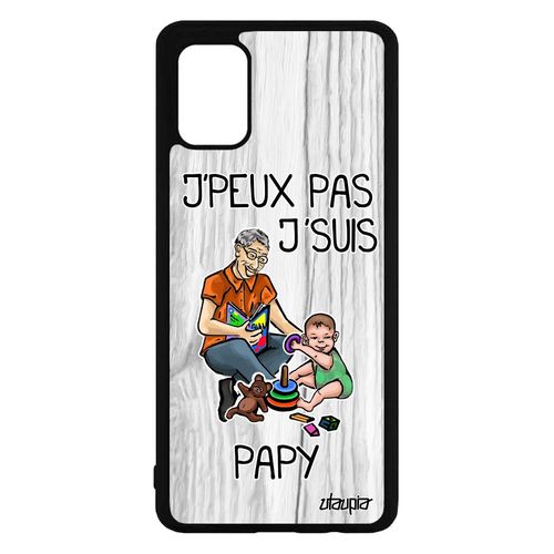 Coque J'peux Pas J'suis Papy Pour Samsung Galaxy A71 Silicone Jpeux Design Humour Naissance Garcon Grand Pere Je Gris 4g Portable De