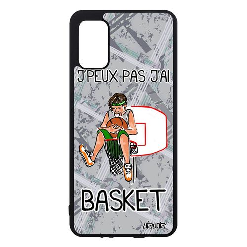 Coque Pour Samsung Galaxy A41 Silicone Jpeux Pas J'ai Basket 4g Portable Basketball Homme Souple Gris Humoristique Sport Drole De