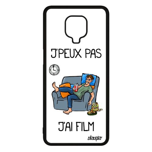 Coque En Silicone J'peux Pas J'ai Film Xiaomi Redmi Note 9s Telephone Drole Bande Dessinée Television Manga Blanc Design Cinema Je