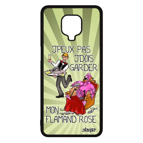 Coque J'peux Pas J'dois Garder Mon Flamand Rose Xiaomi Redmi Note 9s En Silicone Drole Bd Etui Jpeux Cartoon Mobile Oiseau Telephone