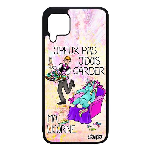Coque Silicone Huawei P40 Lite J'peux Pas J'dois Garder Ma Licorne Cartoon Jny-Lx1 Comique Animaux Antichoc Violet Je Jpeux 4g Fille