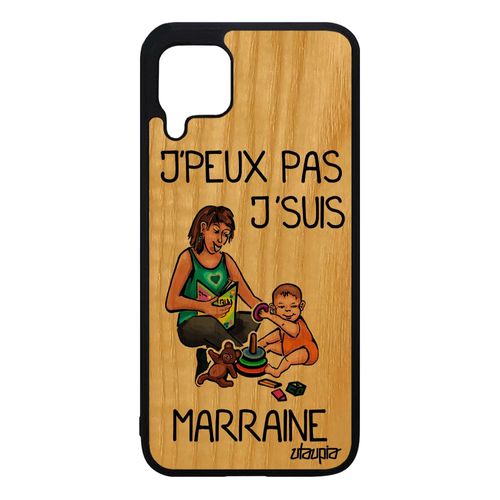 Coque Huawei P40 Lite Bois Silicone J'peux Pas J'suis Marraine Jpeux Comique Enfant Telephone Humour Bande Dessinée 4g Orange Texte