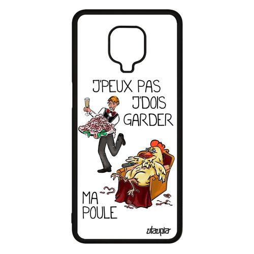 Coque Pour Xiaomi Redmi Note 9s Silicone J'peux Pas J'dois Garder Ma Poule Maman Coq Blanc Cartoon Antichoc Telephone Pas Cher Jpeux