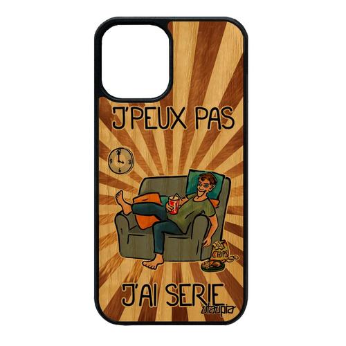 Coque Pour Iphone 12 Mini Bois Silicone J'peux Pas J'ai Série Telephone Drole Marron Comique De Protection Dessin Animé Je 4g