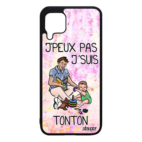 Coque Huawei P40 Lite Silicone Humour J'peux Pas J'suis Tonton Je Etui Violet Oncle De Protection Drole Rigide Jpeux Made In France