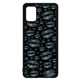 Coque Samsung Galaxy A71 Silicone Bouche Mobile Bisou Antichoc Design Clope Femme Fantaisie Etui Cigarette Aluminium Love Gris