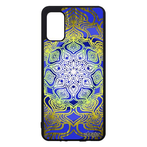 Coque Mandala Indien Samsung Galaxy A41 Silicone Fleur Effet 3d Telephone Zen Jaune Personnalisé Univers Fantaisie Motif Rosace Tpu