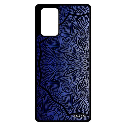 Coque Note 20 En Silicone Mandala Univers Bleu Personnalisé Housse Fantaisie Tibetain Telephone Rosace De Protection Samsung Galaxy