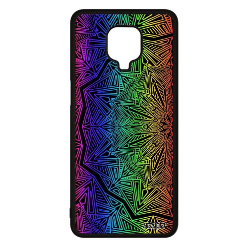 Coque Xiaomi Redmi Note 9 Pro Silicone Mandala Etui Geometrique Bouddhisme Rose Zen Arc En Ciel Alu Rosace Dessin Tibet Femme Floral