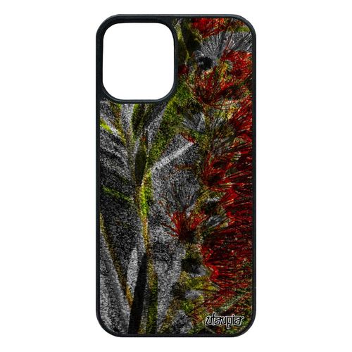 Coque 12 Pro/Iphone 12 Silicone Fleurs Design De Protection Texture Cover Original Florale Vert Fond 64 Go Nature 4g Tpu Case