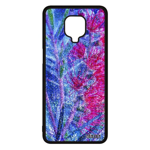 Coque Pour Xiaomi Redmi Note 9s Silicone Fleurs Effet Housse Nature Rose De Protection Florale Plante Exotique Design Made In France