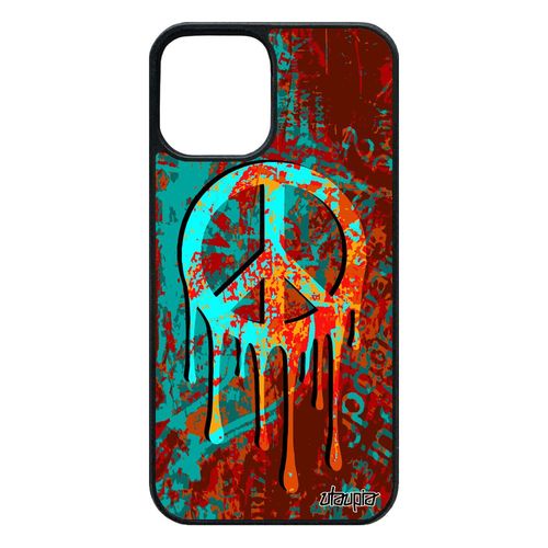 Coque Silicone 12 Pro/Iphone 12 Peace And Love Hippie 4g Housse Reggae Paix Et Amour Graffiti Tatouage & Peinture 64 Go Espoir