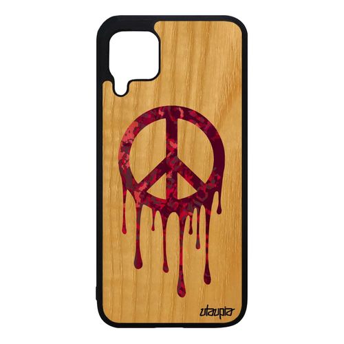 Coque Huawei P40 Lite Bois Silicone Peace And Love Graff Rasta Femme Case Journal Violet Etui Yoga 4g Paix Et Amour Reggae Telephone
