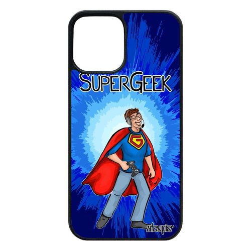 Coque Iphone 12 / 12 Pro En Silicone Super Geek Gamer Telephone Heros De Protection Bande Dessinée Portable Cover 64 Go Texte