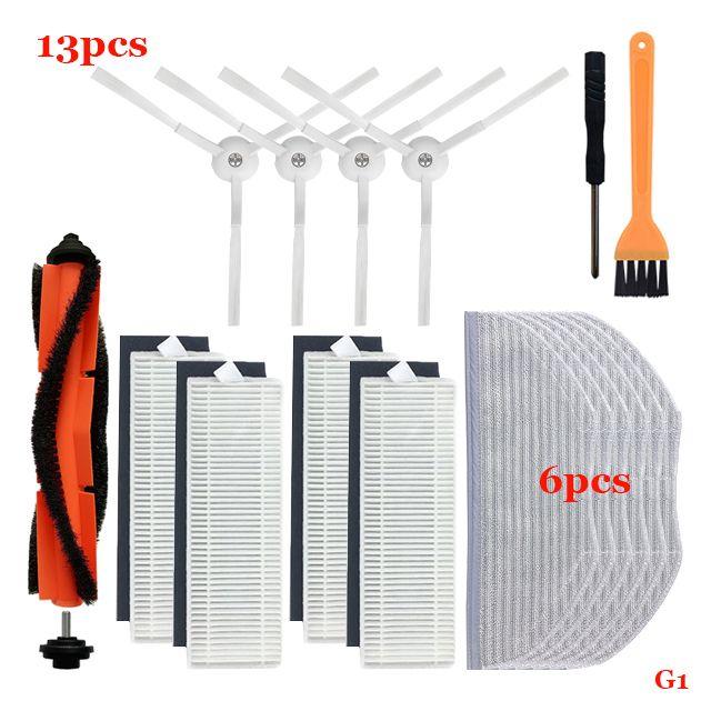 Pices essentielles d'aspirateur robot Xiaomi, brosse roulan...