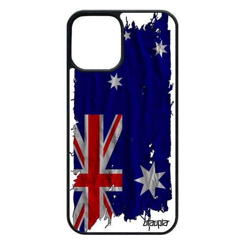 Coque De Protection 12 Pro/Iphone 12 Silicone Drapeau Australie Australien Metal Pas Cher Basket Coupe Du Monde Jo Foot 64 Go