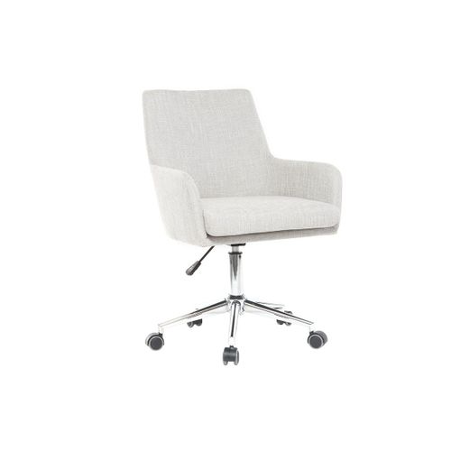 Fauteuil De Bureau Design Tissu Gris Clair Shana