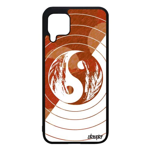 Coque Yin Et Yang De Protection Huawei P40 Lite Silicone Bulle Pastel Yoga Antichoc Dessin Rond Ying Aluminium Cadeau De Noel Marron