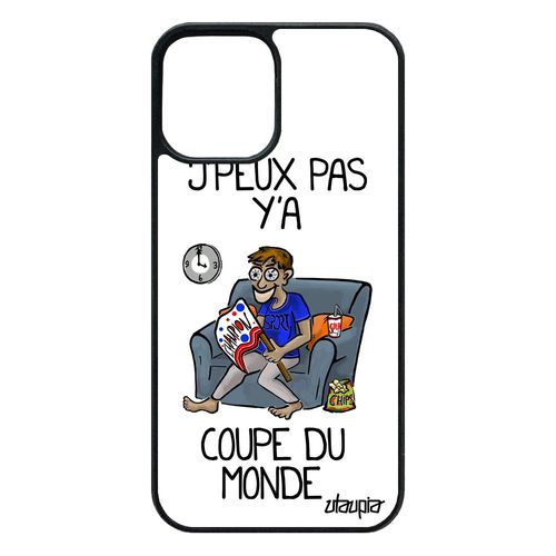 Coque Silicone Iphone 12 / 12 Pro J'peux Pas Y'a Coupe Du Monde Jpeux Drole Basket 64 Go Blanc Bande Dessinée Je Rigide Etui
