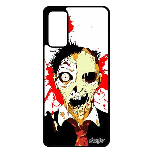 Coque Samsung Galaxy S20 Fe En Silicone Zombie Apocalypse Sang Mobile Orange Eclaboussure Tache Horreur Case Antichoc Pas Cher Gore