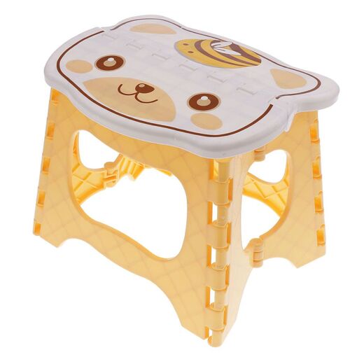 Tabouret Pliable Bebe Chaise Portable Confortable Pour Meuble Chambre Bebe Enfant Et Voyager Jaune Rakuten
