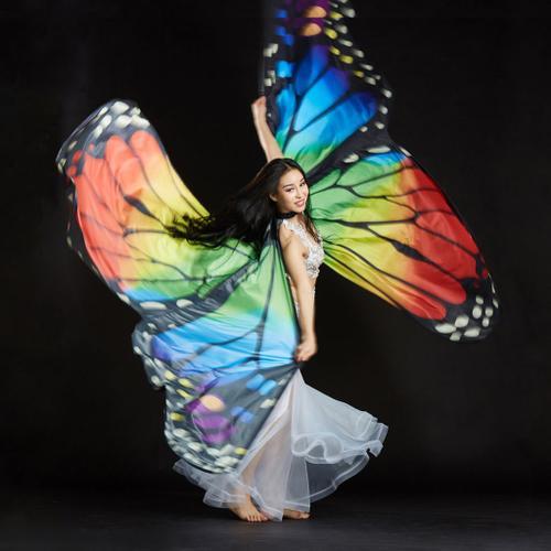 Ailes de papillons colorés Costume de danse du ventre 
