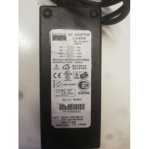 Chargeur adaptateur CISCO SYSTEMS AT7027A 34-1855-01