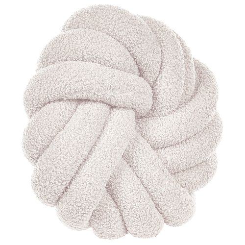 Coussin Bouclé Blanc Cassé Akola 31 X 31 Cm
