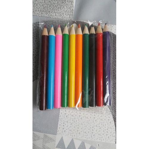 Kit 10 Mini Crayons De Couleurs