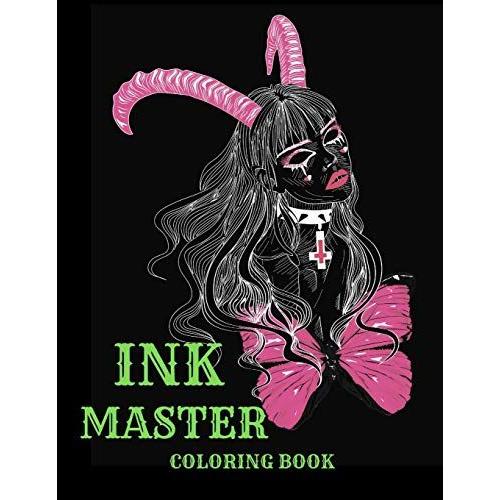 Ink Master Coloring Book| Dragon Coloring Book| Grown Ups Book| Princess With Tattoos Coloring Book| Art Coloring Book| Ink Master Nice Coloring Books For Adults