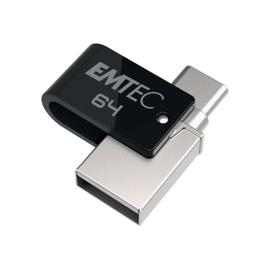 EMTEC Mobile & Go T260C - Dual clé USB - 64 Go - USB 3.2 Gen 1 / USB-C