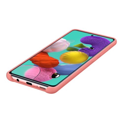Samsung Silicone Cover Ef-Pa515 - Coque De Protection Pour Téléphone Portable - Silicone - Rose - Pour Galaxy A51