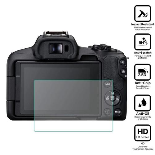 Protecteur d'écran pour Canon EOS R/Ra/RP/R3/R5/R5C/R6 Mark II/R7/R8/R10/R50 Film de protection en verre trempé pour appareil photo